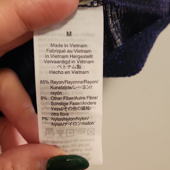 J. Crew Deep Blue Knit Top - Picture 3 of 4